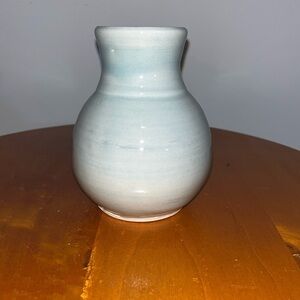 Studio Pottery handmade blue pottery vase.